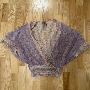 Velvet Women's Purple and Beige Tunic beach cover up